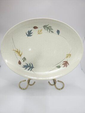 Vintage Franciscan Earthenware Autumn Leaves Serving Platter